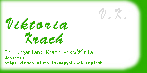 viktoria krach business card